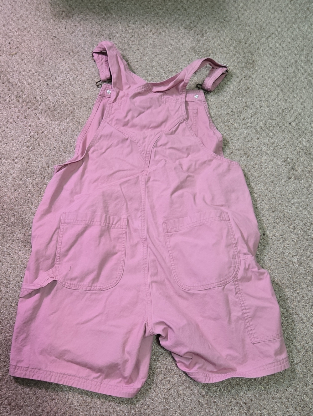 Duluth Trading Co Pink Short Overalls Womens Shortalls - Picture 3 of 4